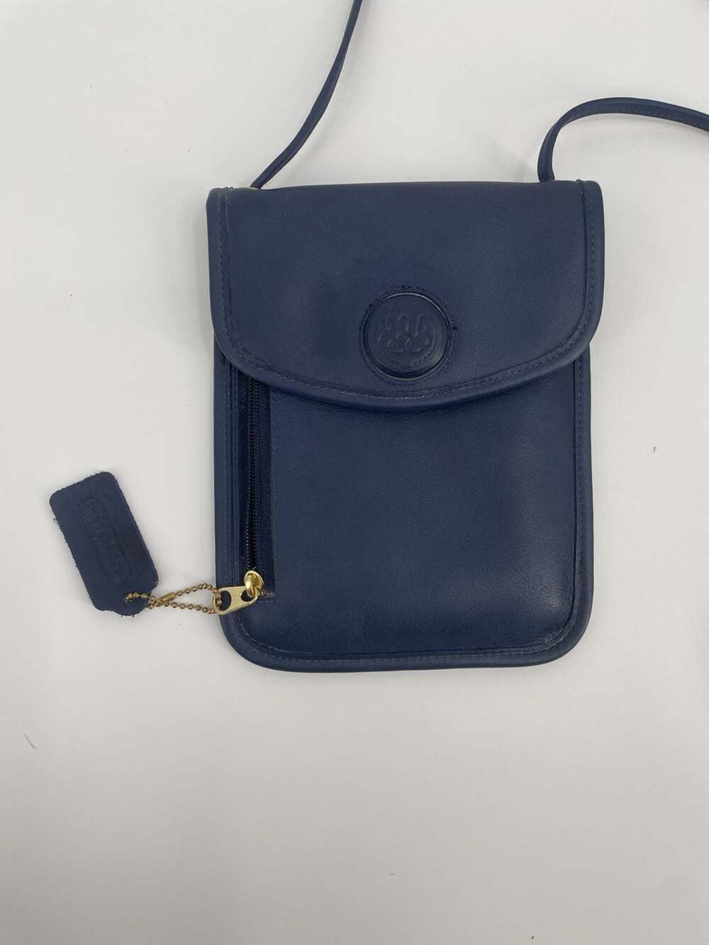Coach Special Edition 1996 Olympic Team Navy Leather Bag RARE